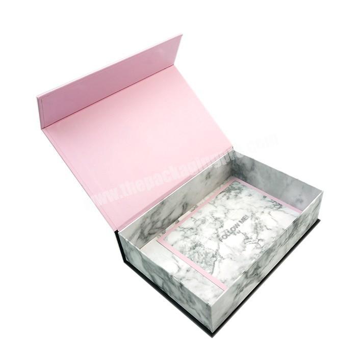 Custom Logo wholesale Paper Box Luxury Foldable Magnetic Clothing Packaging Boxes Magnet Gift Garment ClothesWigs Gifts Boxes