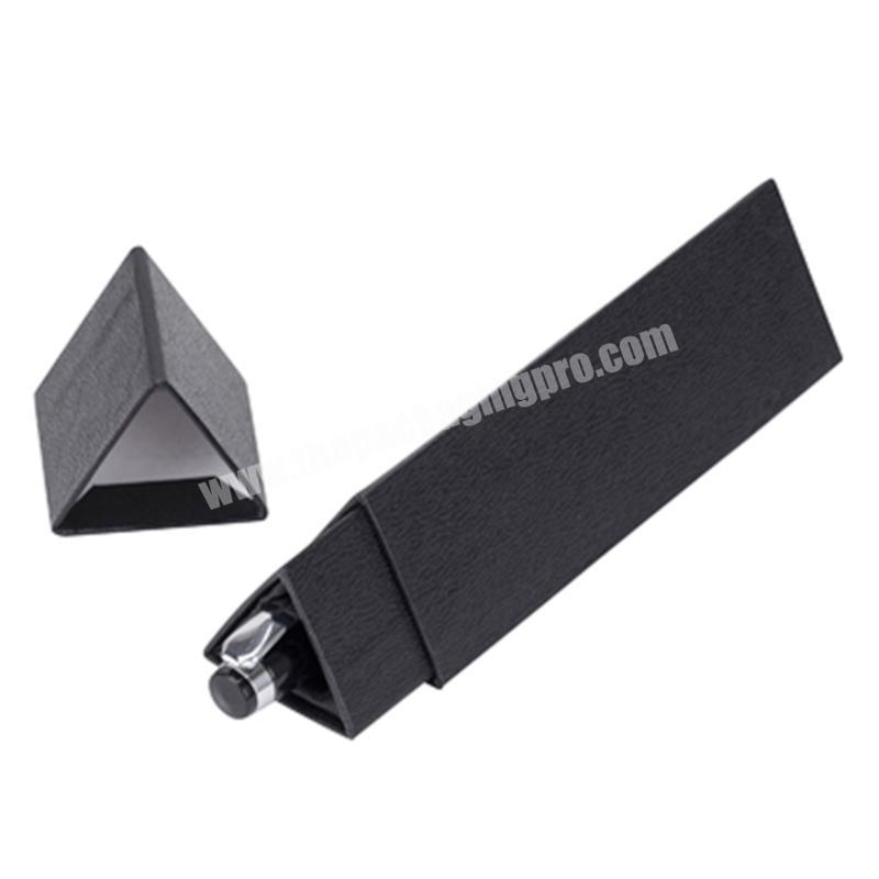 Custom Luxury Ball Pen Packaging Box black Triangle Cardboard Gift Packaging Box