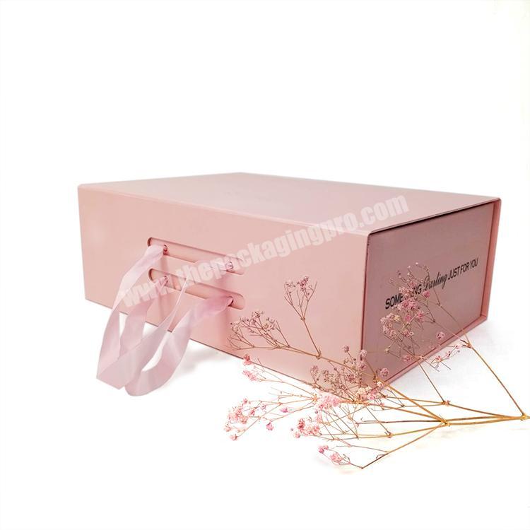 Custom Luxury Big Gift Box Magnetic Lid Paper Closure Foldable Box Packaging Folding Gift Box