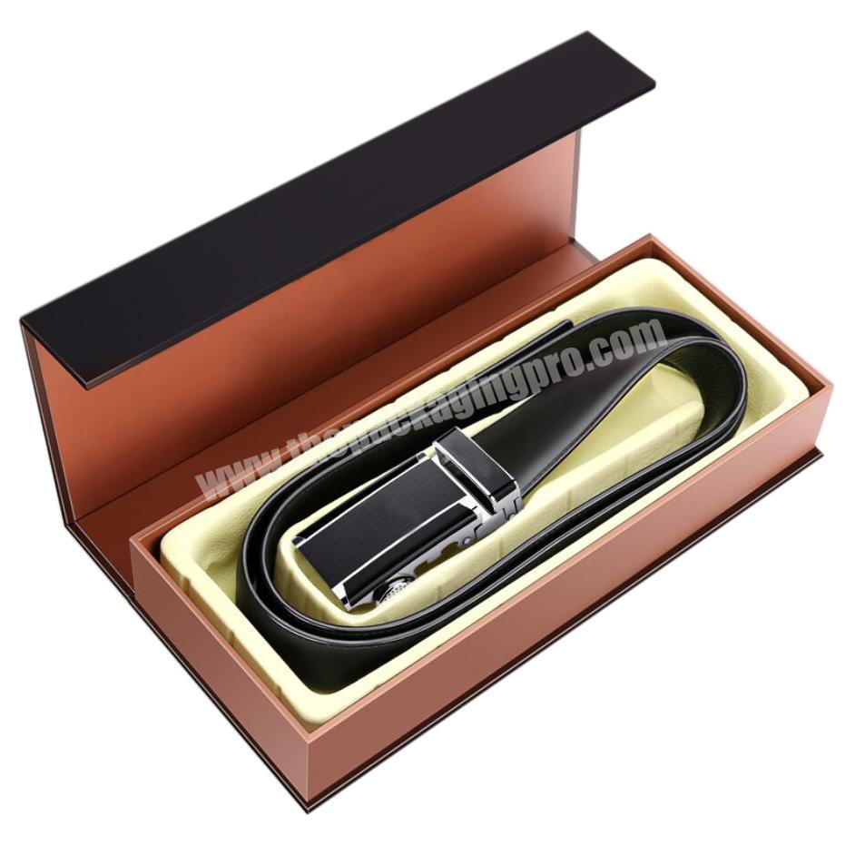 Custom Luxury Leather Belt Gift box Belt Box Packaging Box For Belt