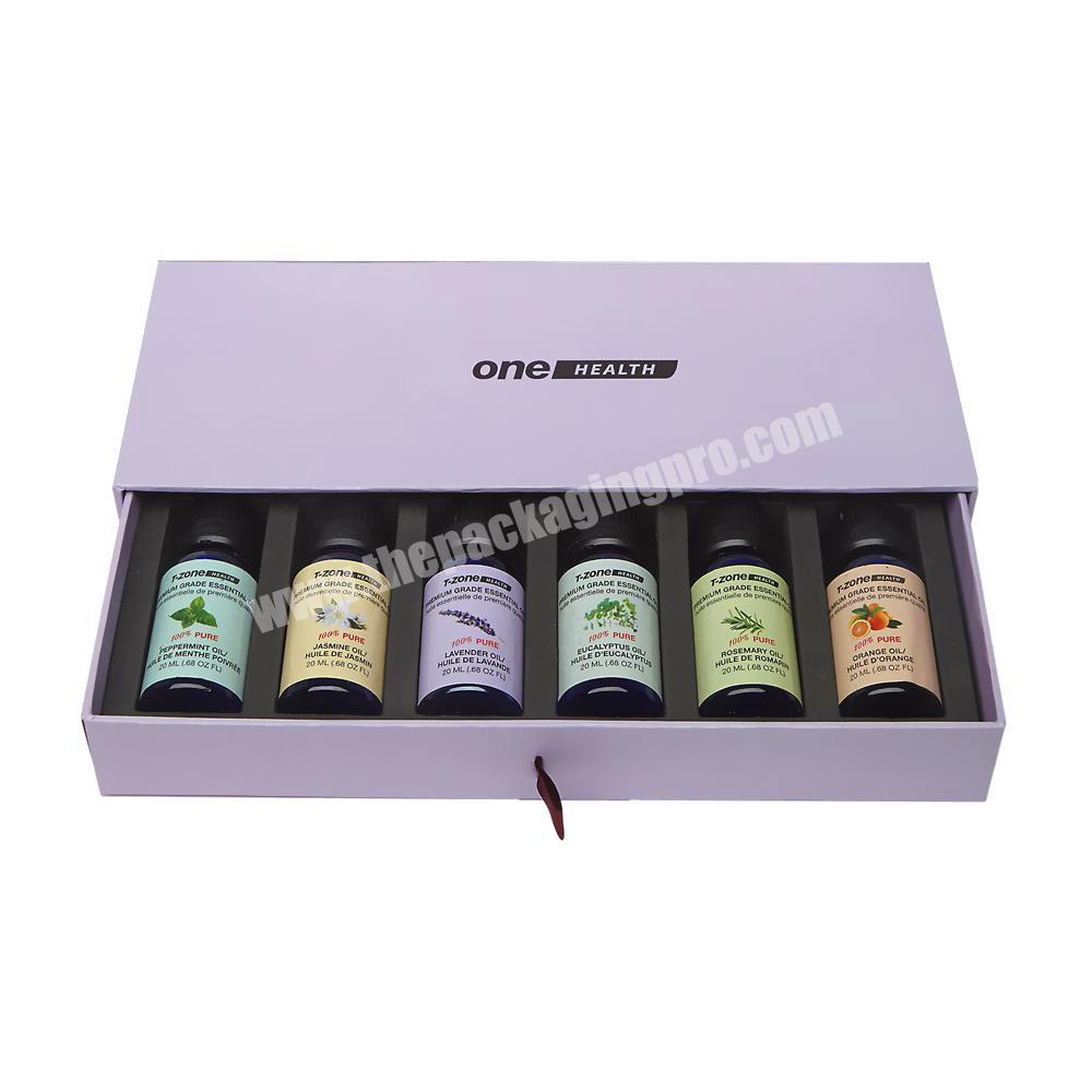 Custom Luxury Printing Cardboard Olive Oil Diffuser Bottle Box Packaging Essential Oil Set Packaging Box For Essential Oils