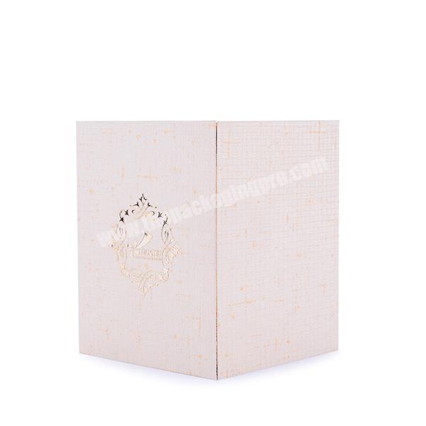 Custom Luxury Square Candle Packaging Rigid Cardboard Paper Box with Gold Stamping