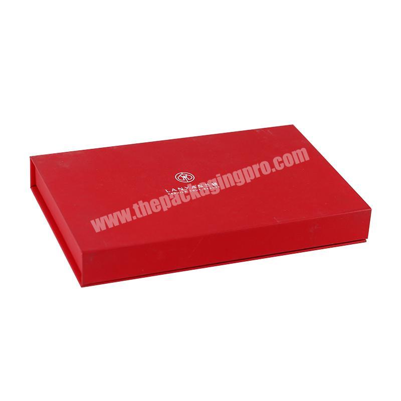 Custom Magnetic Closure Red color Paper Gift packaging boxes With Glossy UV Coating Logo for tool giftperfume bottle