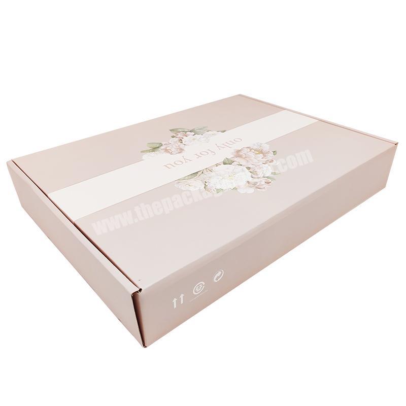 Custom Mailer Box With Paper Card, Tissue Paper and Sticker, Cosmetic Shipping Boxes Packaging Paper Logo Small Mailing Box
