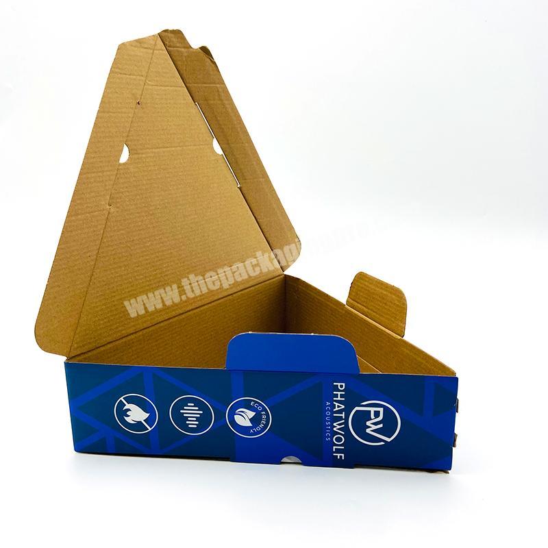 Custom Mailer Boxes With Logo Corrugated Cardboard Cardboard  Paper Box Wholesale Triangle Cardboard Box
