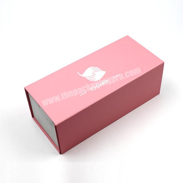 Custom Marble Printing Rigid Box Pink Small Packaging Box Makeup Cosmetics Shipping Packaging