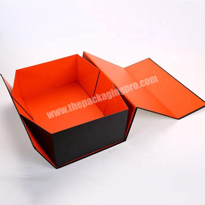 Custom Paper Luxury Boite Cadeau Hair Shoe Folding Foldable Magnetic Packaging Gift Box