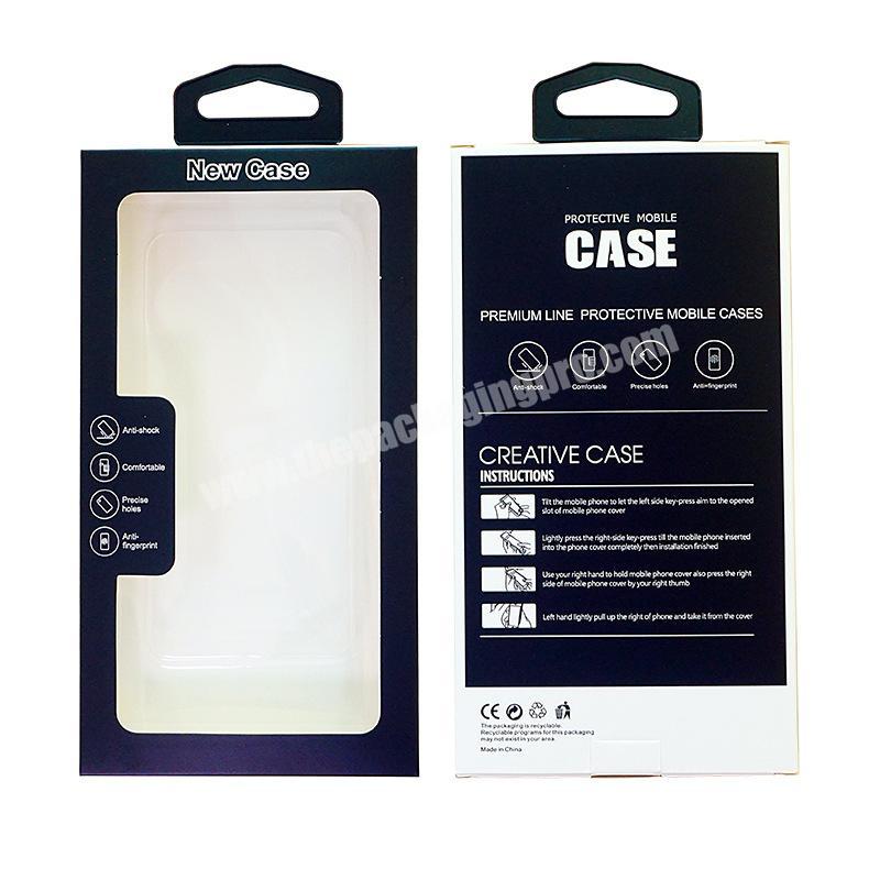 Custom Phone Case Packaging Box Universal PVC Cell Mobile Phone Case Retailing Packaging Box