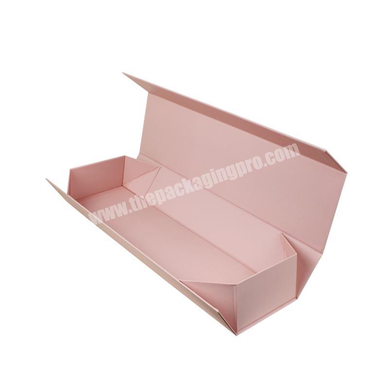 Custom Pink Color Printing Folding Magnetic Gift Box