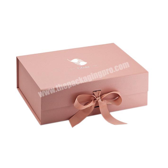 Custom Pink Gift Box Magnetic Lid Foldable Box for Shirt Packaging Packaging Box for Sweater