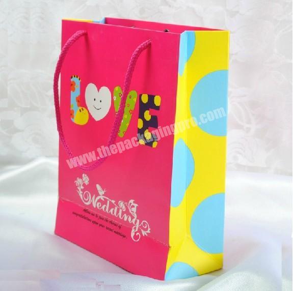 Custom Printed Art Paper Matte Laminated Indian Gift Bags Wholesale