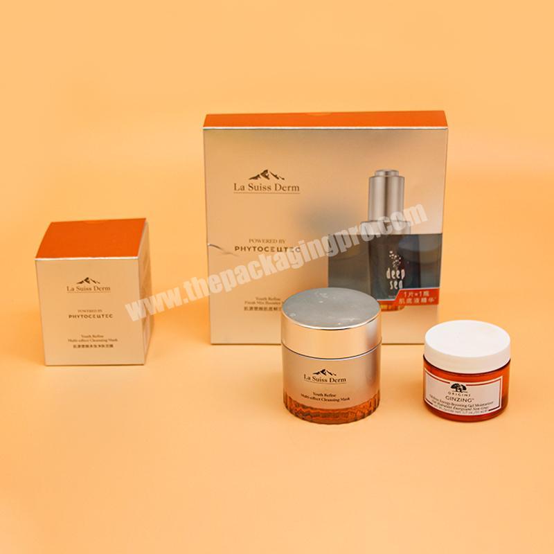 Custom Printed Card Box Skin Care Packaging Luxury Paper Boxes With Logo For Cosmetic Boxes