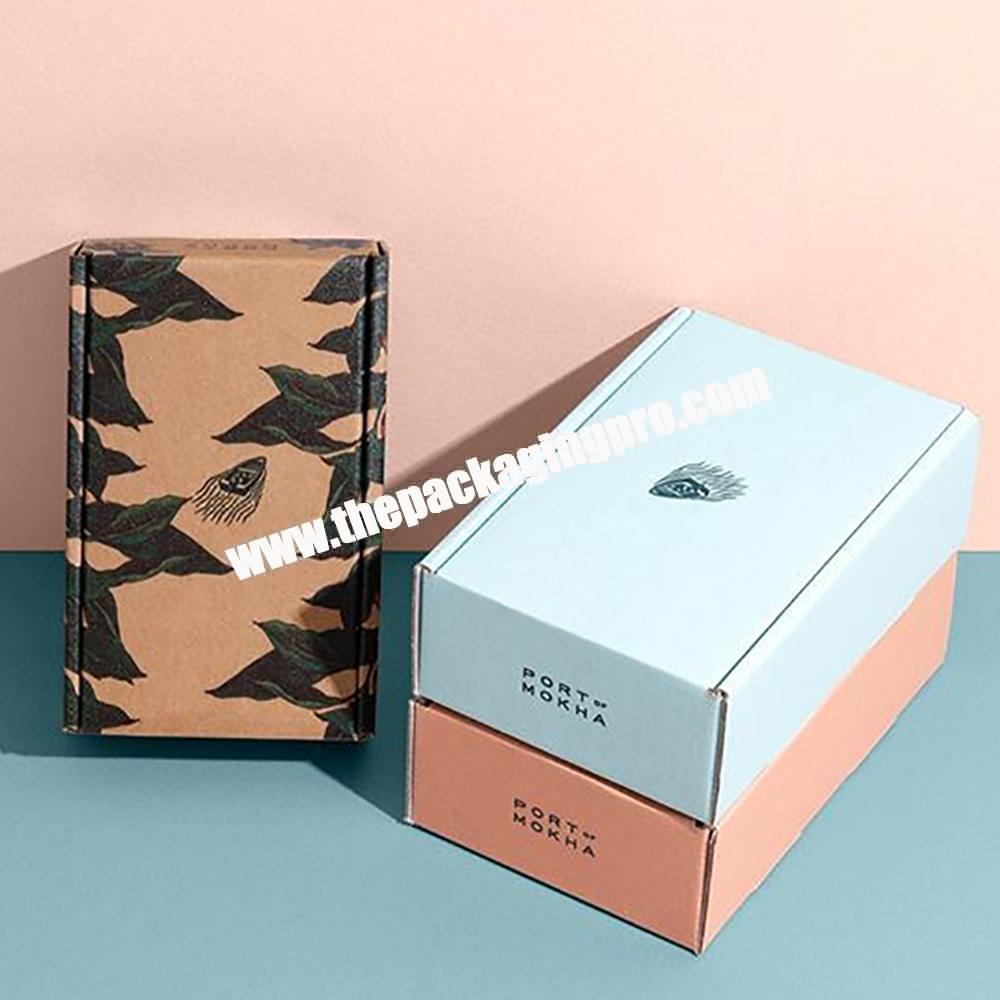Custom Printed Corrugated Cardboard Paper Soap Packaging Small Postal Shipping Mailer Box