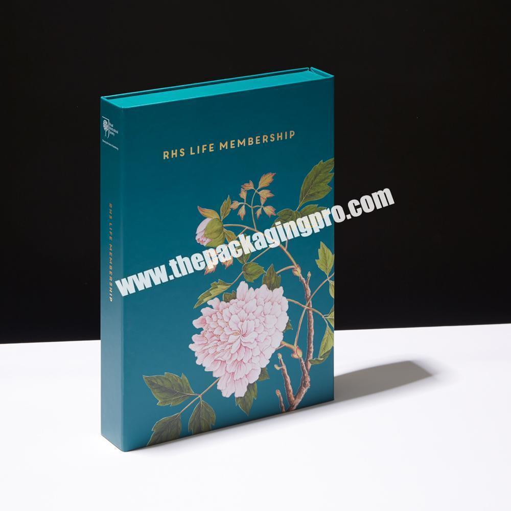 Custom Printed Hard Grey Board Luxury Packaging Book Shape Magnet Rigid Gift Boxes