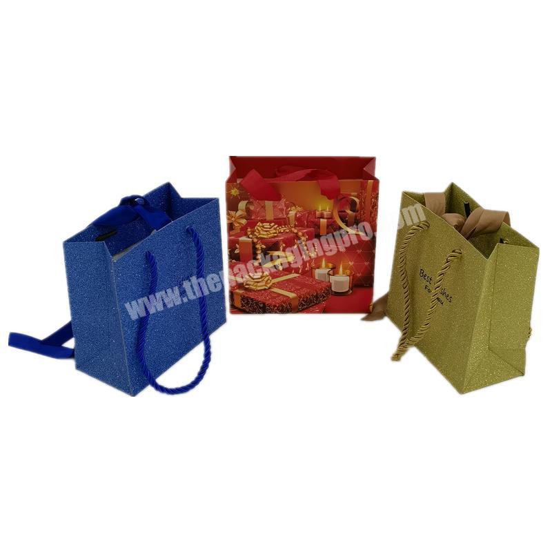 Custom Printed Paper Luxury Bags Shopping Paper Gift Bag With Your Own Logo