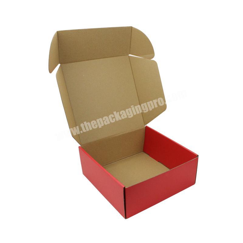 Custom Printed Unique Corrugated Shipping Box Custom logo Red Mailer Box