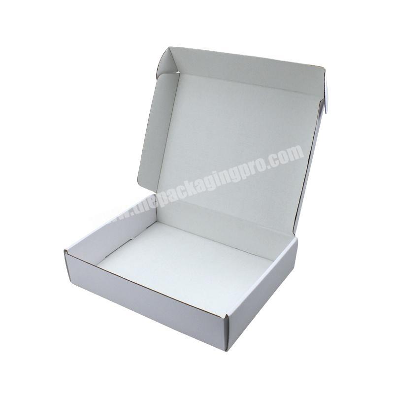Custom Printed White Corrugated box Cardboard Carton Packaging Mailer Box for Shipping Goods