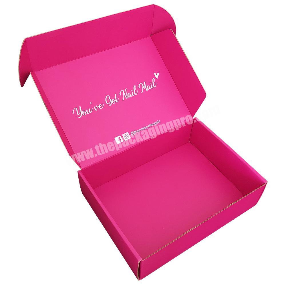 Custom Printed luxury press on nail packaging box Artificial Empty Nail shipping mailer Package Box Nail Box Packaging