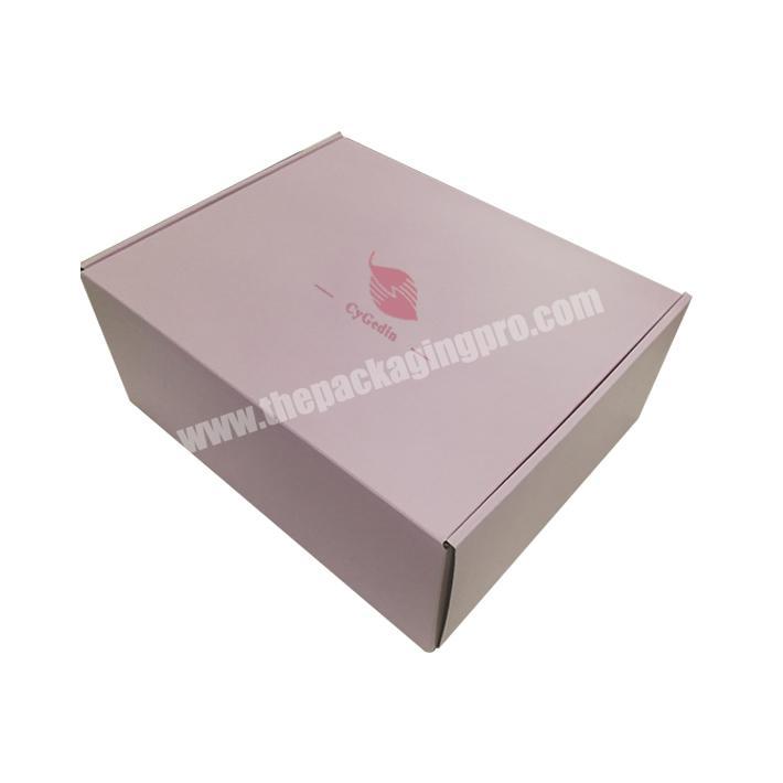 Custom Printing Cheap Price Eco Friendly Corrugated Pink Kraft Paper Packaging Mailer Shipping Box Hot Sell