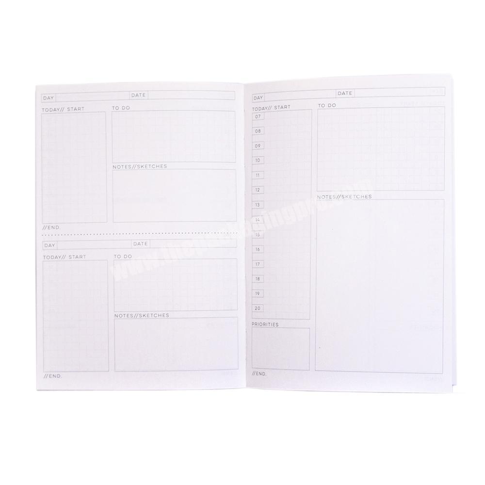 Custom Printing Hard Cover Notebook Spiral Planner Spiral Notebook Journal A4 A5 Notepad wholesaler