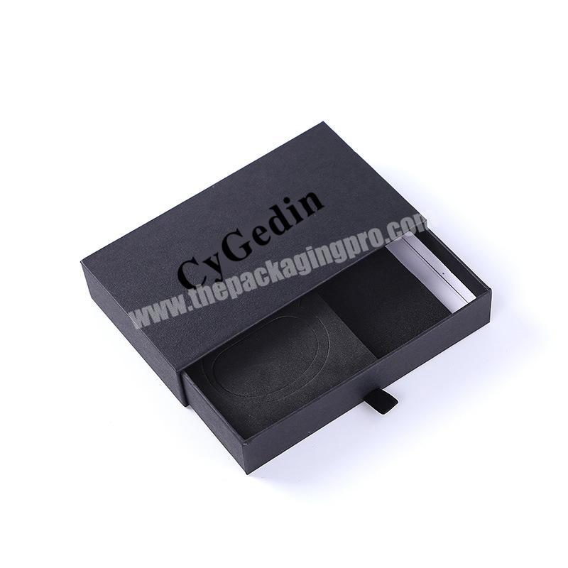Custom Printing Hard Rigid Cardboard Luxury Sliding Box With Ribbon Rope Paper Gift Sleeve Drawer Box Packaging