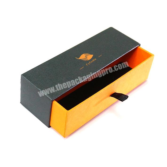Custom Printing Hard Rigid High Quality Cardboard Luxury Sliding Box With Ribbon Rope Gift Sleeve Drawer Box Packaging