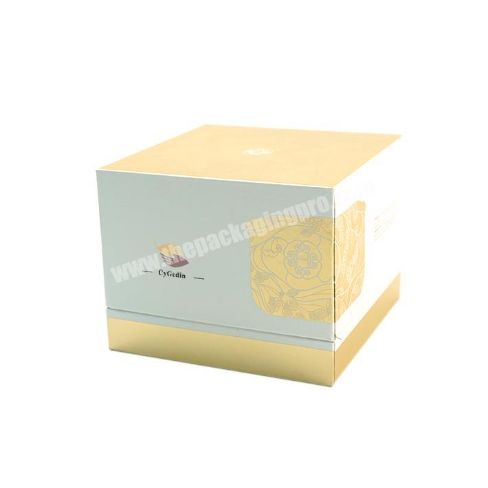 Custom Printing Hard Rigid High Quality Cardboard Luxury Top lid Box Candle Gift Packaging Base and Lid Box
