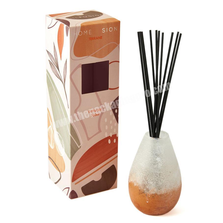 Custom Printing Logo Empty Paper Packing Reed Diffuser Box Packaging
