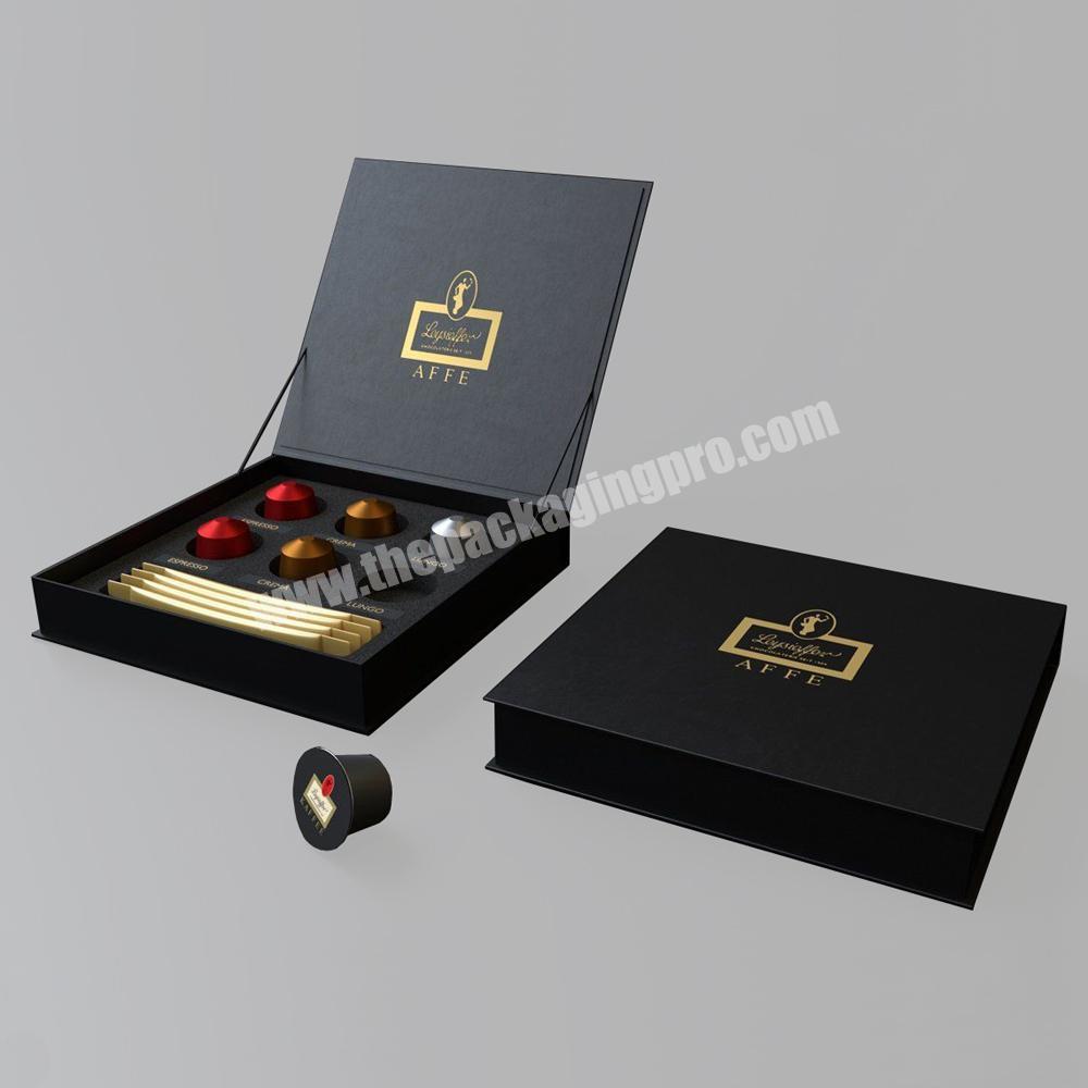 Custom Printing Paper Gift Coffee Capsule Packaging Box For Coffee Capsule