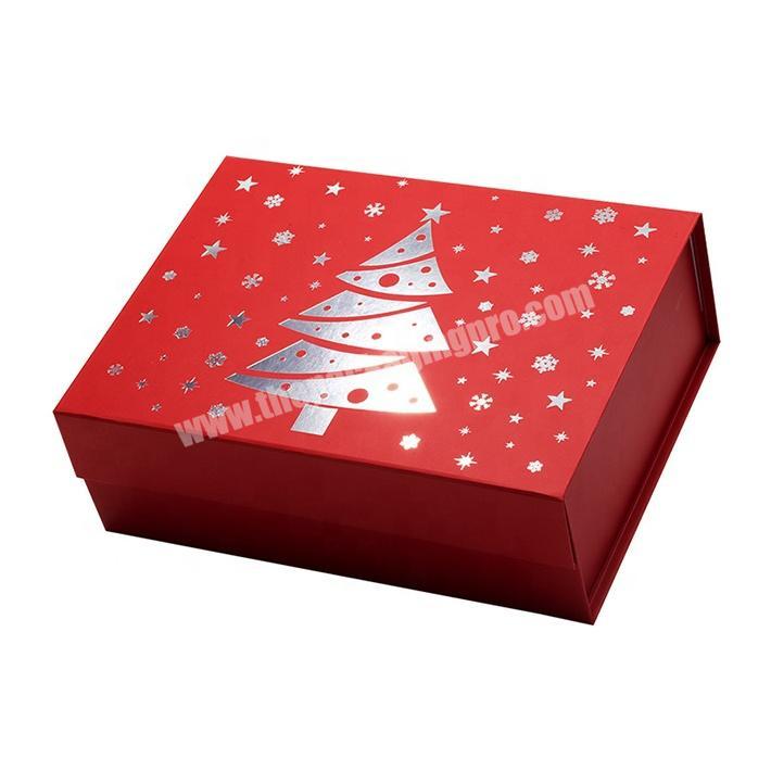 Custom Printing Sliver Logo Magnetic Cardboard Paper Packaging Gift Box for Festival