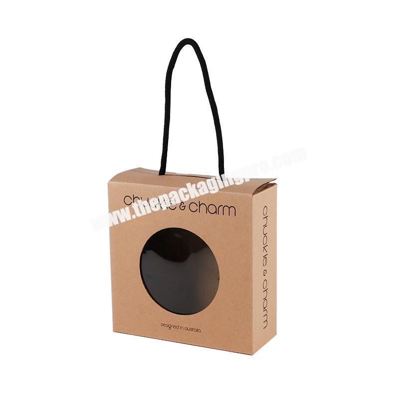 high quality custom baby shoe packaging paper box with logo printing with handle