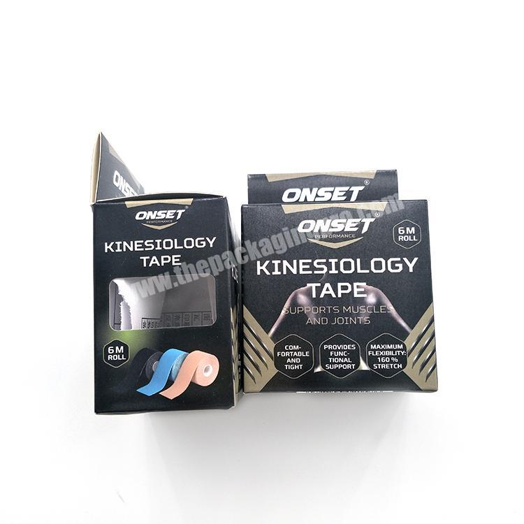Custom Size Printing Ivory Cardboard Kinesiology tape Products Packaging Paper  Box