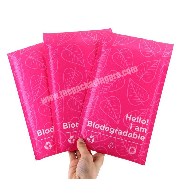 Custom Strong Adhesive Shipping Padded Bags Pink Poly Envelope Bubble Mailers Envelopes Eco-friendly Shipping Mailer Bags