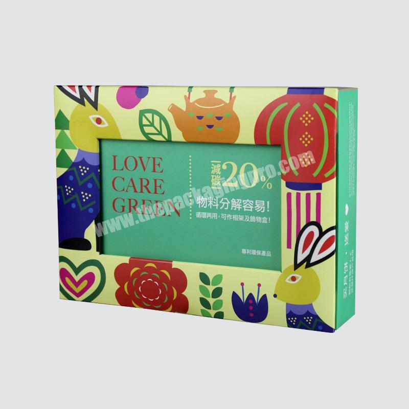 Custom Thickened Cardboard Exquisite Printing Book Shape Gift Box With Tray