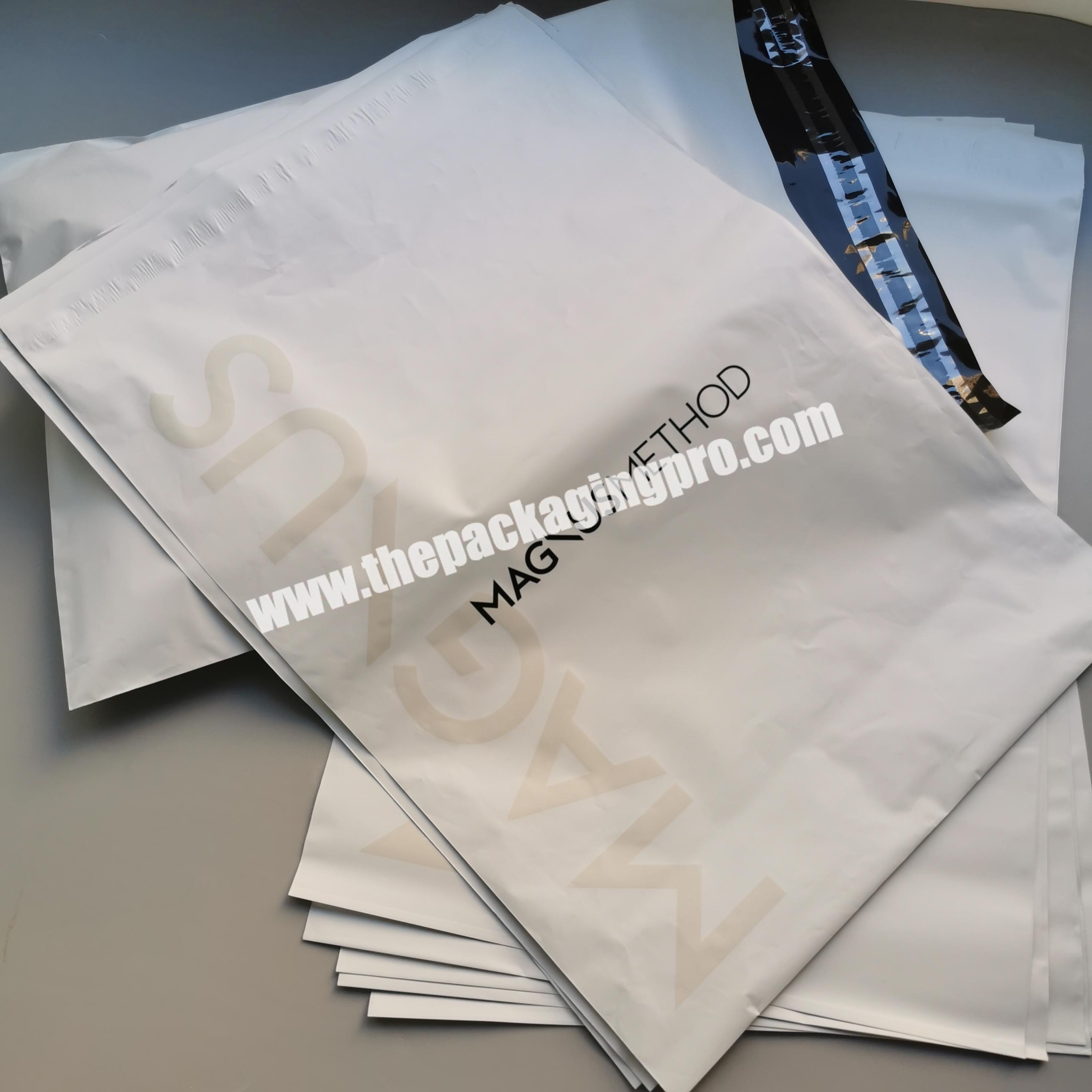 Custom White Eco Friendly Shipping Mailing Bags Biodegradable Mail Bags Compostable Mailer Bags