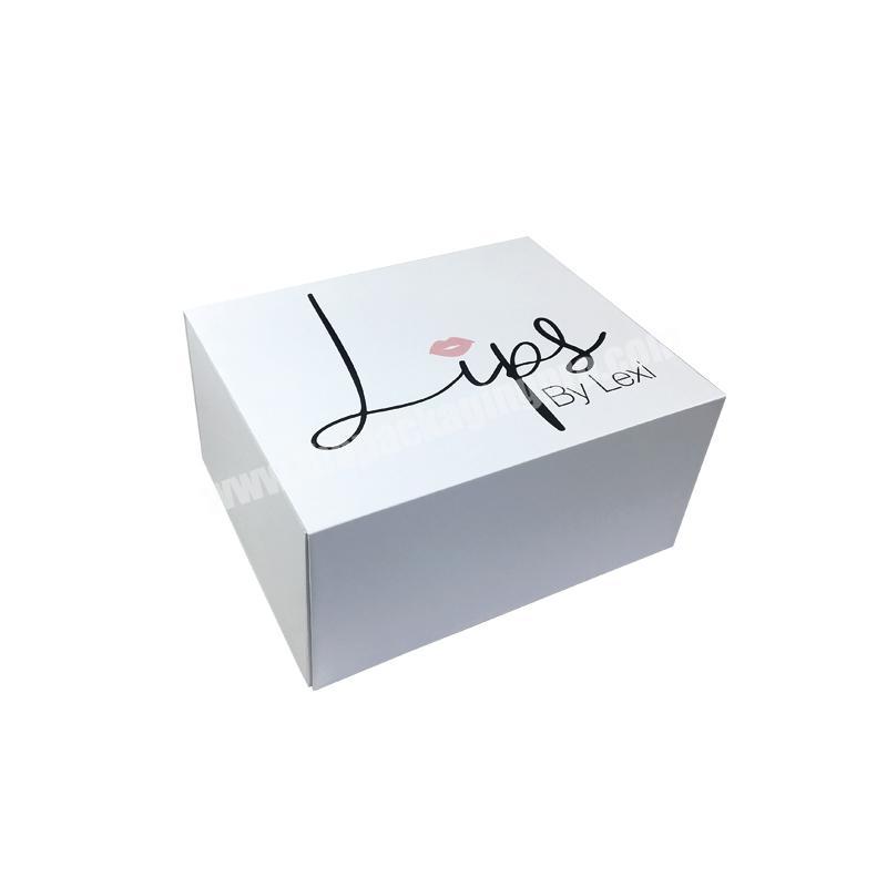 Custom White Gift Paper Cardboard Box With Logo Packaging