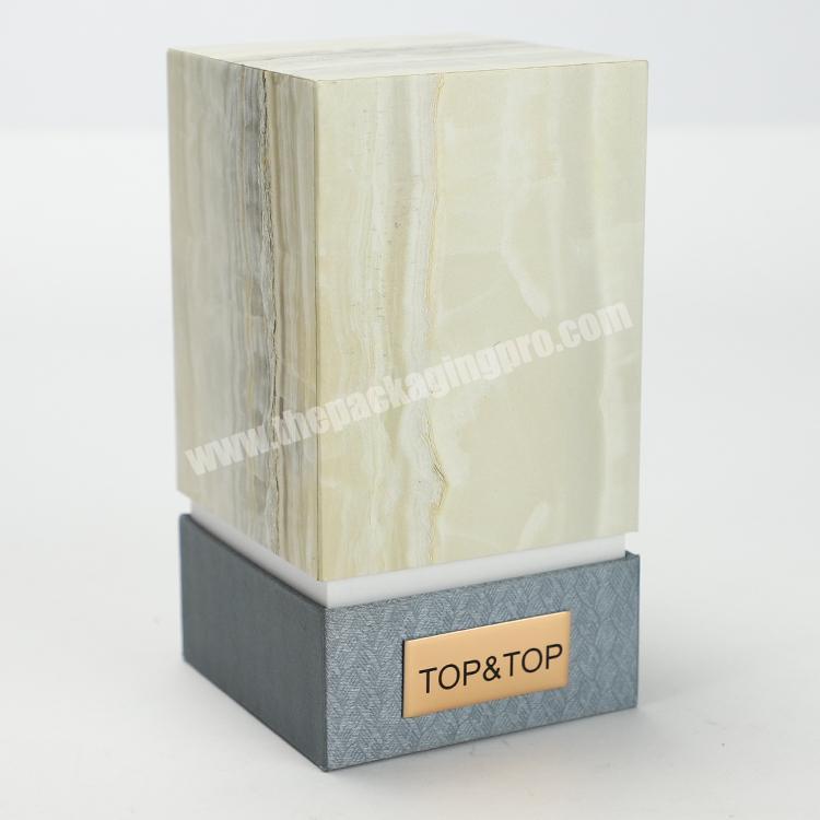 Custom Wholesale Marble Rigid Perfume Packaging Paper Box Manufacturer