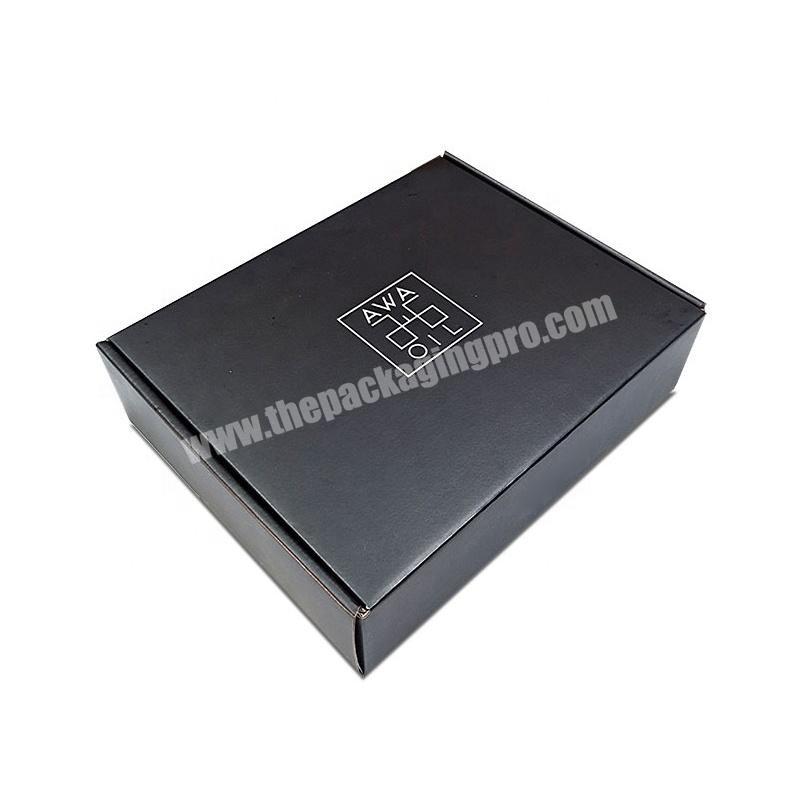 Custom Wholesale Personalised Shipping Black Paper Boxes