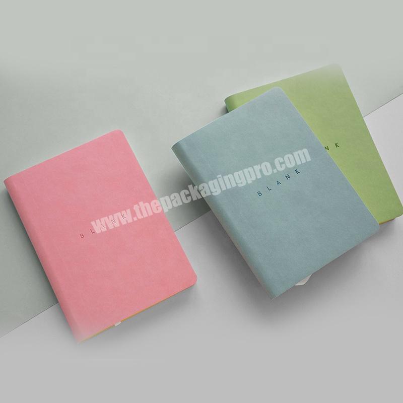 Custom according to your size leather softcover blank notebook