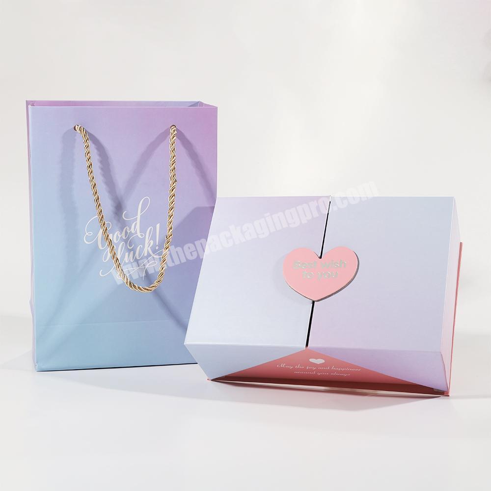 Custom bridesmaid gift packaging wedding gift set box gift boxes with magnetic lid