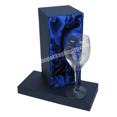 Custom cardboard champagne glass gift box