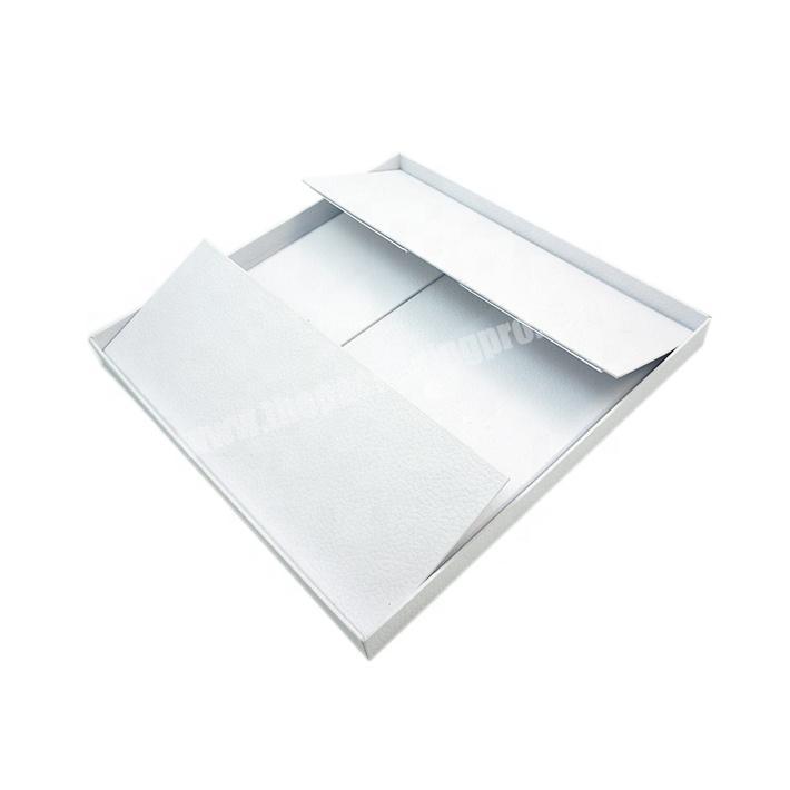 Custom cardboard flat pack folding Top and Lid box packaging magnetic paper foldable gift box