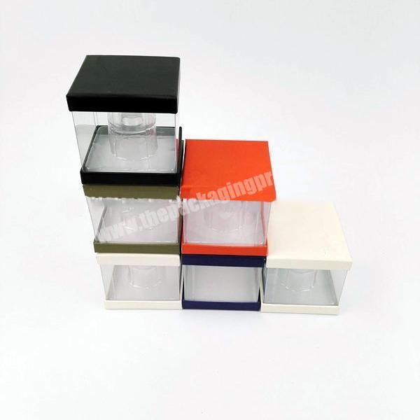 Custom clear pvc boxtransparent plastic flat bauble packaging box for gift made in China