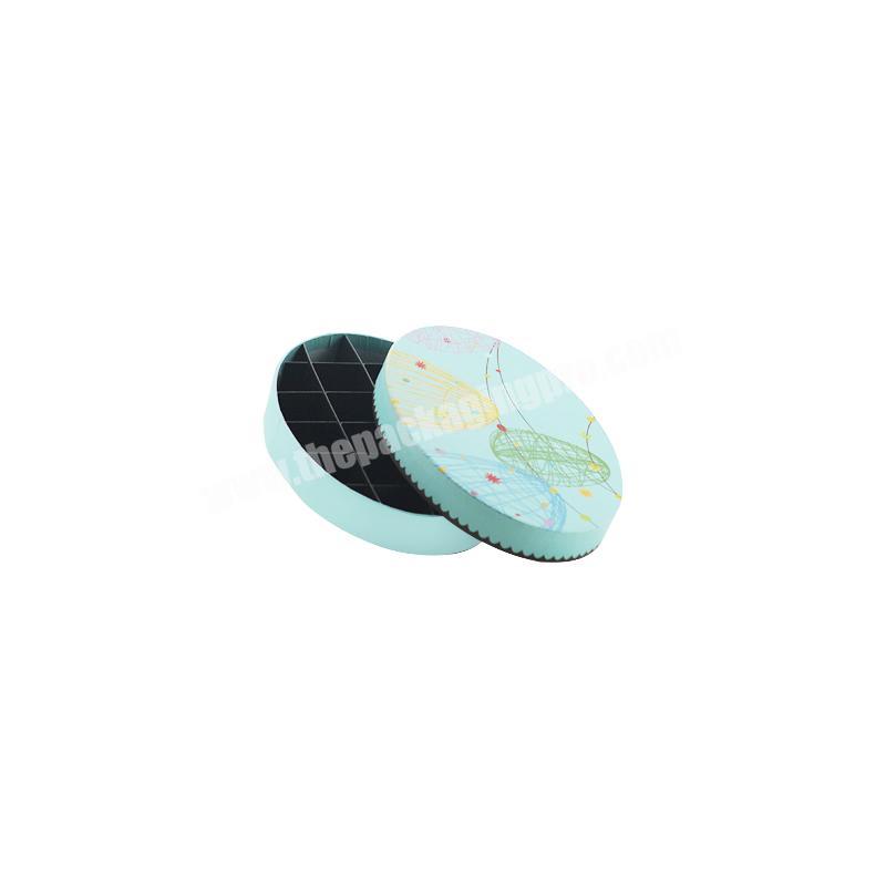 Custom color printing paper cardboard oval shaped chocolate gift packaging box