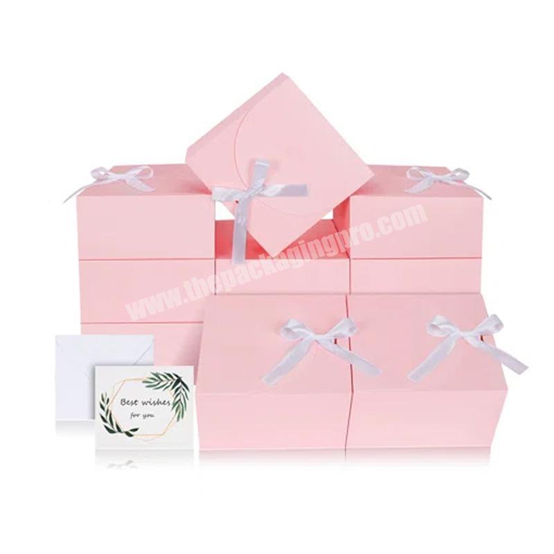 Custom decorative box packaging printing,pink gift paper boxes wholesale