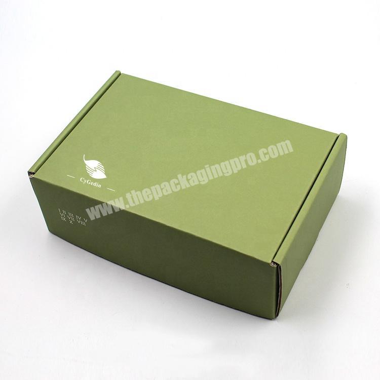Custom eco friendly corrugated shipping  mailer box clothing packaging box shoe box with tissure paper