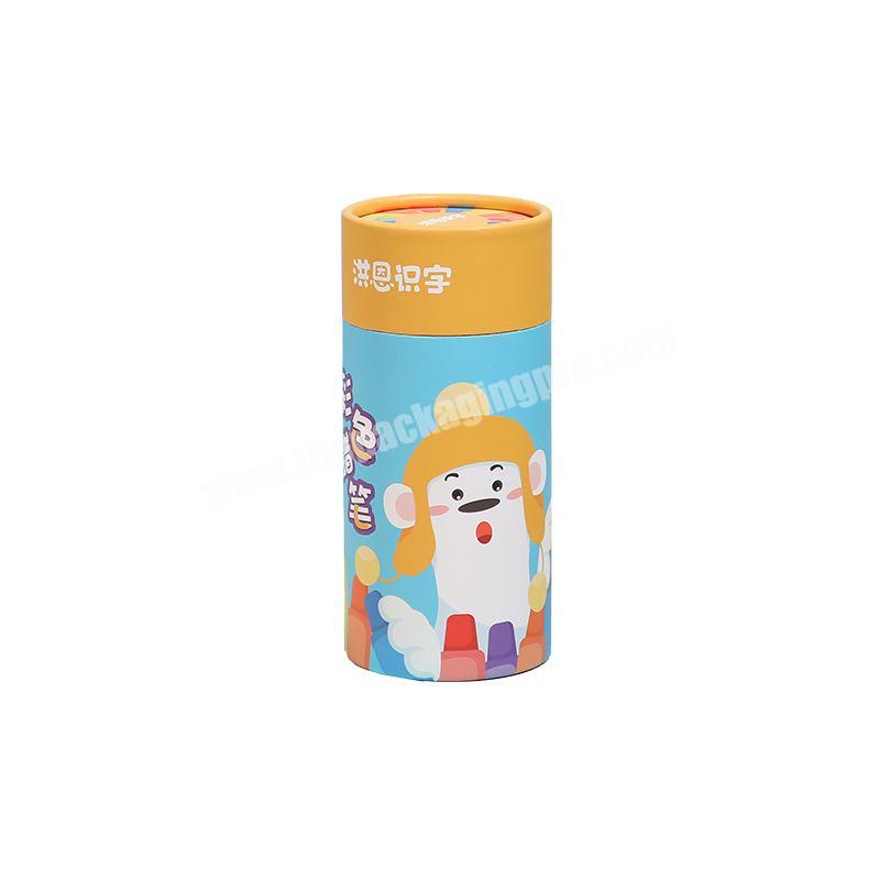 Custom eco friendly face wash tea food packaging cardboard candle bath bomb Paper round Tube packaging For Candy