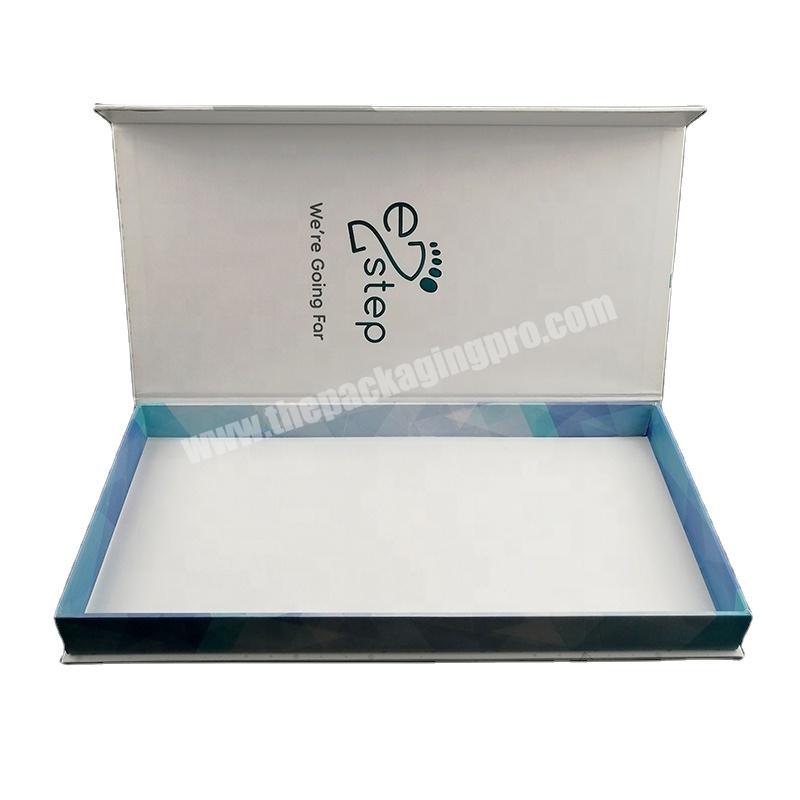 Custom high quality White magnetic boxes with magnetic closure