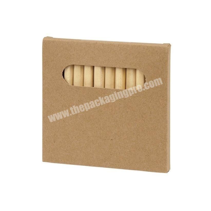 Custom kraft paper packaging pencil candy gift box