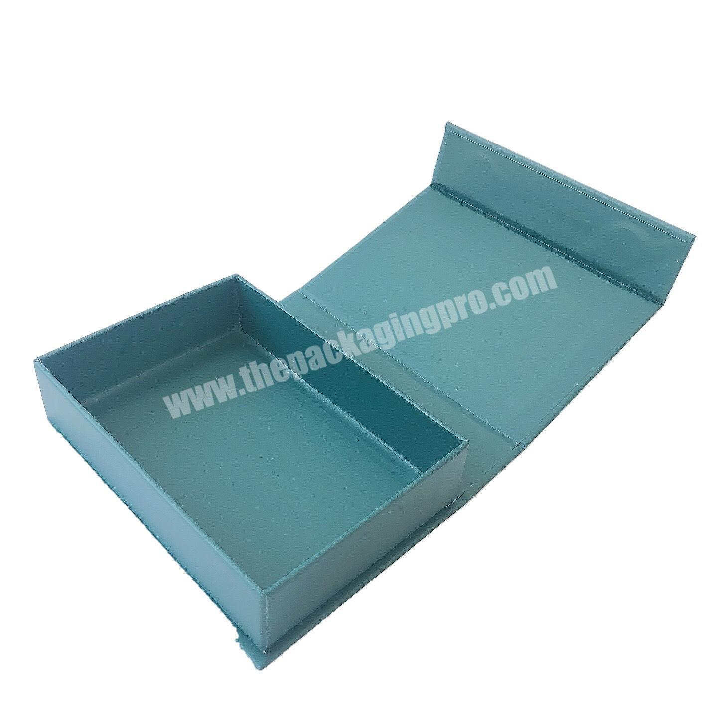 Custom lamination matte glossy rigid A3 A4 A5 deep foldable gift box with magnetic closure
